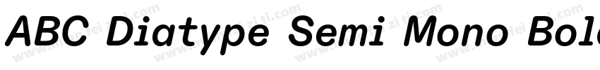 ABC Diatype Semi Mono Bold字体转换